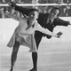 February 1936: Maxie Herber and Ernst Baier winning the 1936 Olympic Pairs figure skating gold medal at Garmisch-Partenkirchen. (Photo by Hulton Archive/Getty Images)